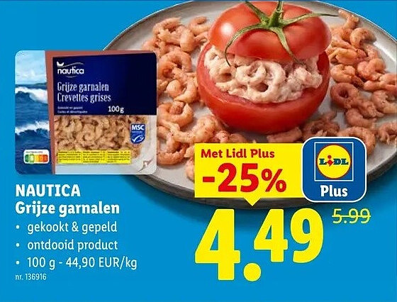 Grijze garnalen