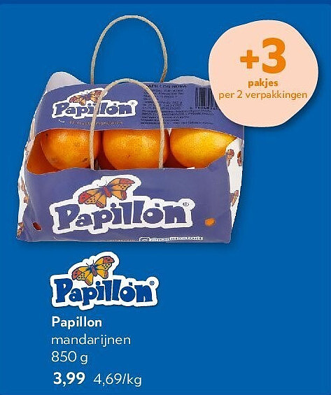 Papillon mandarijnen 850 g