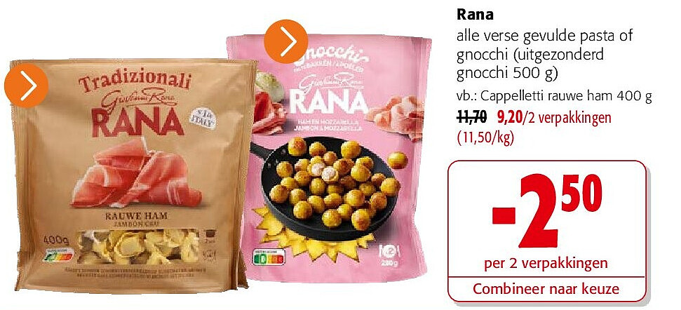 Rana alle verse gevulde pasta