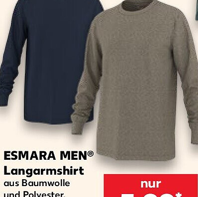 ESMARA MEN Langarmshirt