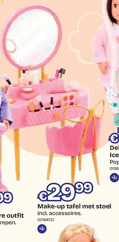 Make-up tafel met stoel