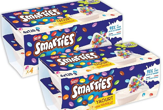 Yaourt à la vanille Smarties