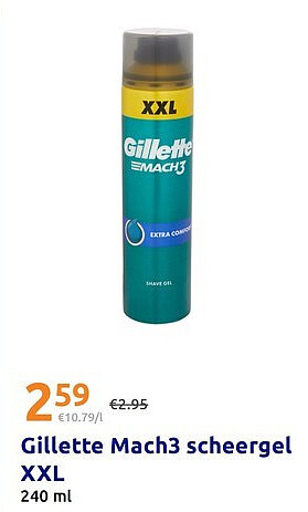 Gillette Mach3 scheergel XXL