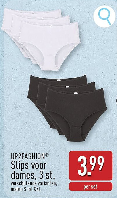 Slips voor dames, 3st.