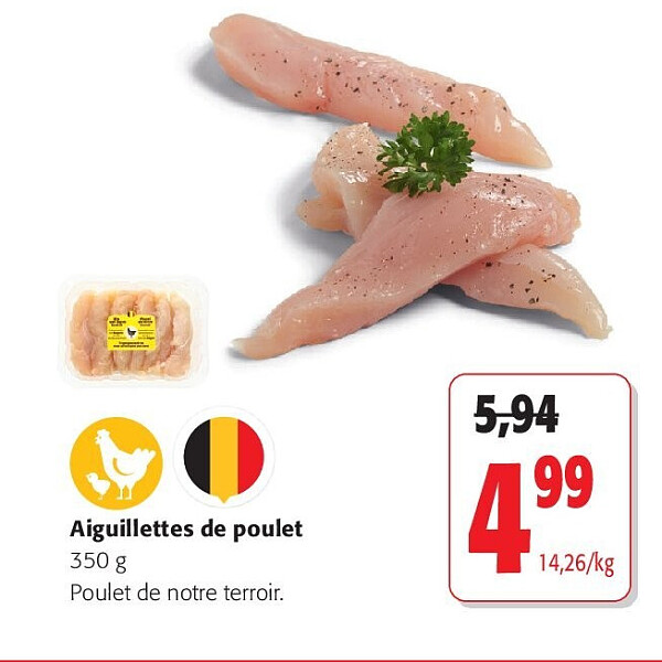 Aiguillettes de poulet
