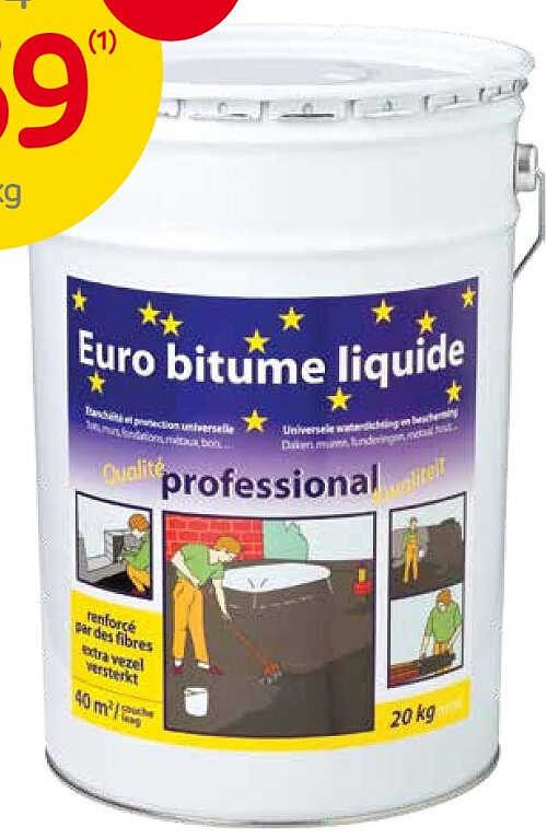 Waterdichte coating Euro Bitume