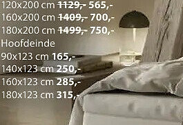 Boxspring + dekmatras 180x200 cm