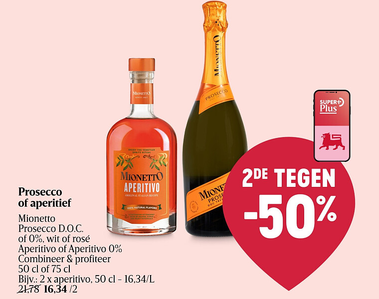 Prosecco of aperitief