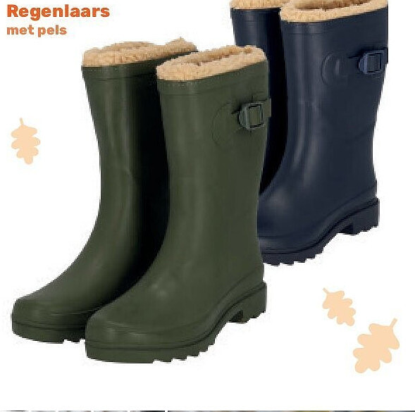Regenlaars met pels