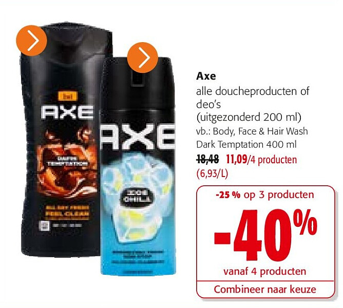 Axe Body, Face & Hair Wash Dark Temptation 400 ml