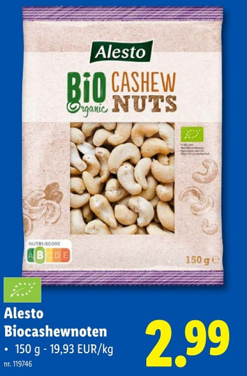 Biocashewnoten