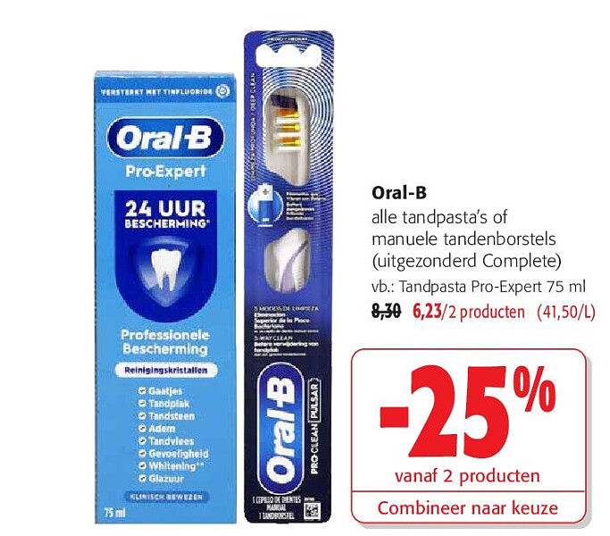 Oral-B alle tandpasta’s