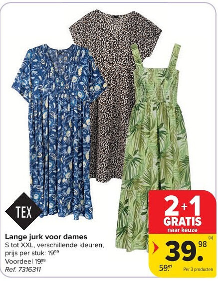 Lange jurk voor dames