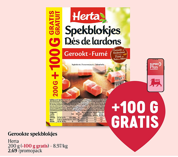 Gerookte spekblokjes