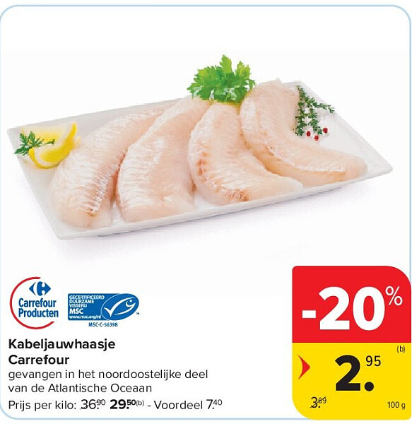 Kabeljauwhaasje Carrefour