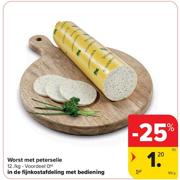Worst met peterselie