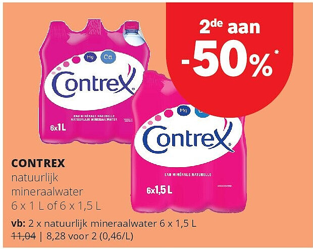 CONTREX natuurlijk mineraalwater 6 x 1,5 L