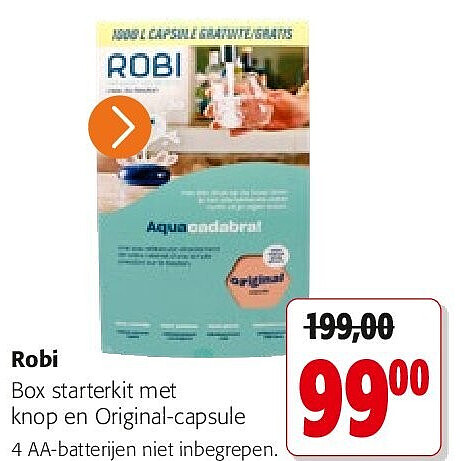 Robi Box starterkit met knop en Original-capsule