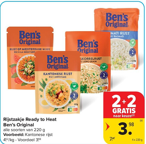Rijstzakje Ready to Heat Ben’s Original