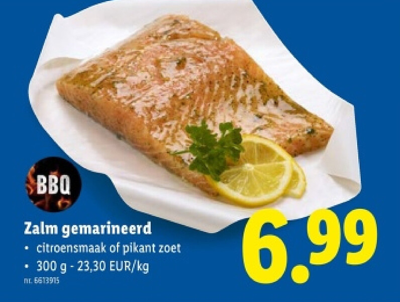 Zalm gemarineerd