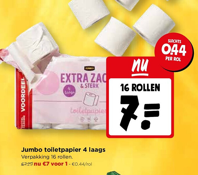 Jumbo toiletpapier 4 laags