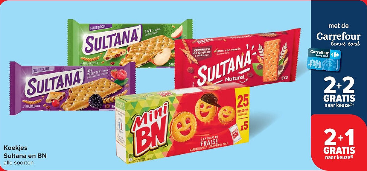 Koekjes Sultana en BN