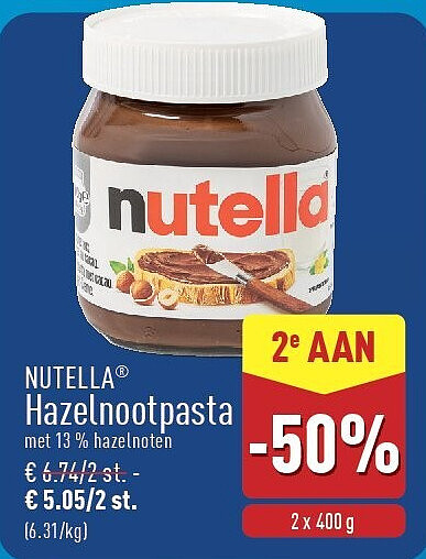 NUTELLA® Hazelnootpasta