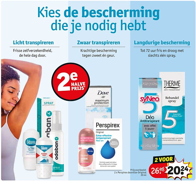 2 x Perspirex deoroller Original 20 ml