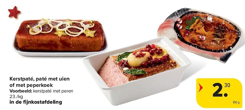 Kerstpaté, paté met uien of met peperkoek