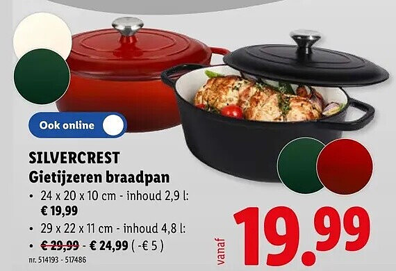 Gietijzeren braadpan