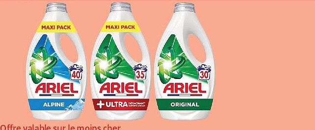 Lessives liquides Ariel