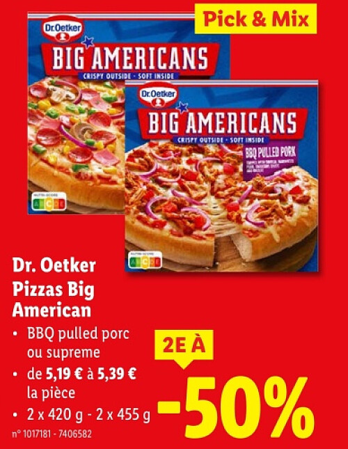 Pizzas Big American