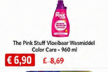 The Pink Stuff Vloeibaar Wasmiddel Color Care -960 ml