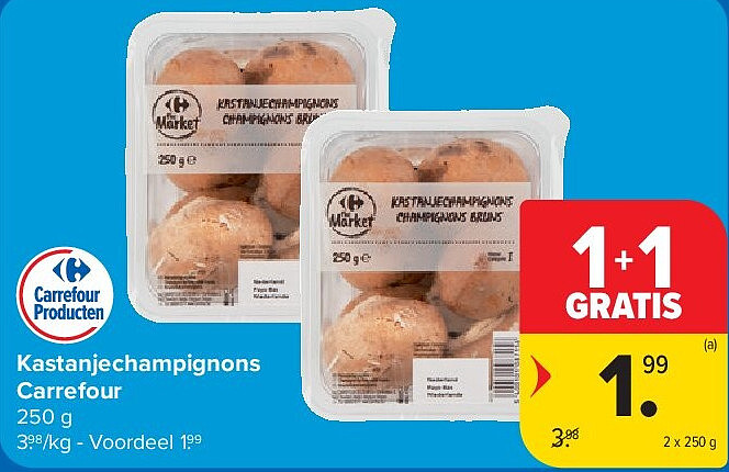 Kastanjechampignons Carrefour
