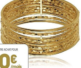 Bracelet semainier or 750 millièmes