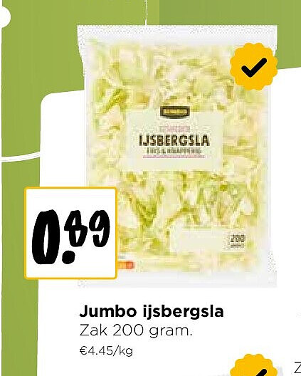 Jumbo ijsbergsla