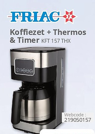 Koffiezet + Thermos & Timer KFT 157 THX