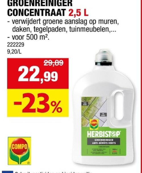 GROENREINIGER CONCENTRAAT 2,5 L