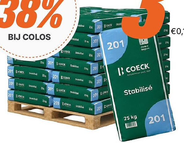Stabilisé Coeck "CEMCIM CEM III/C-M" 25 kg