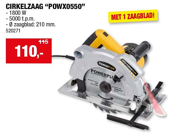 CIRKELZAAG “POWX0550”