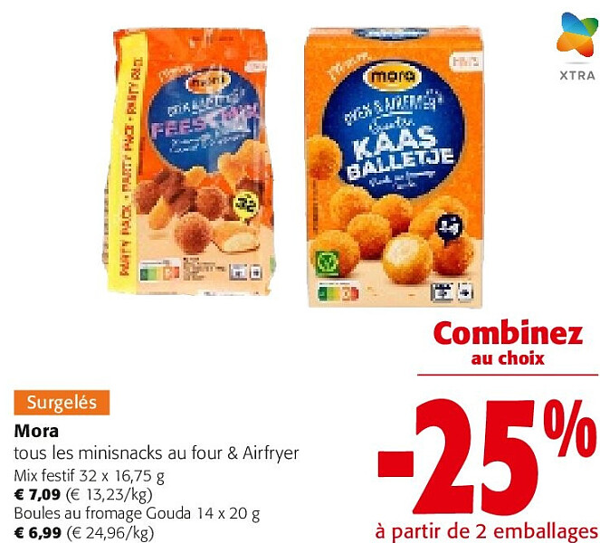 Mora tous les minisnacks au four & Airfryer Mix festif 32 x 16,75 g