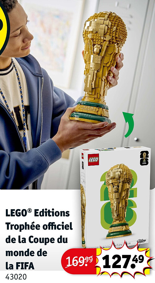 LEGO® Editions Trophée officiel de la Coupe du monde de la FIFA 43020