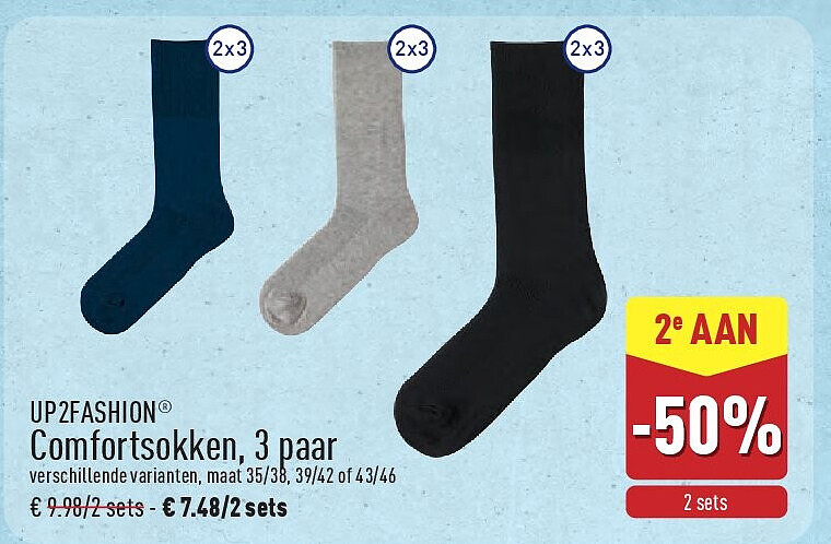 Comfortsokken, 3paar