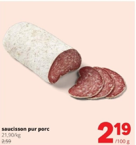 saucisson pur porc
