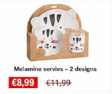 Melamine servies -2 designs
