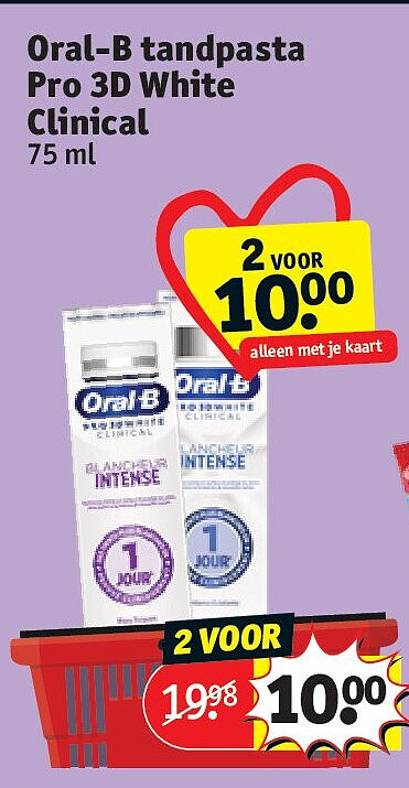 Oral-B tandpasta Pro 3D White Clinical