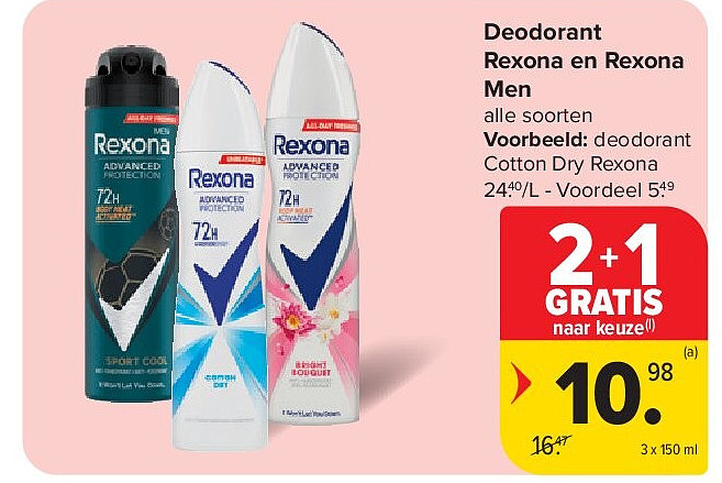 Deodorant Rexona en Rexona Men
