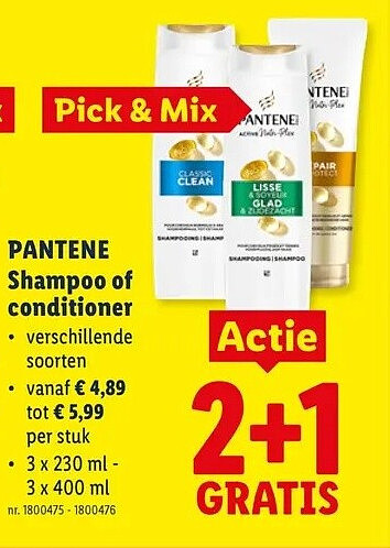 PANTENE Shampoo of conditioner