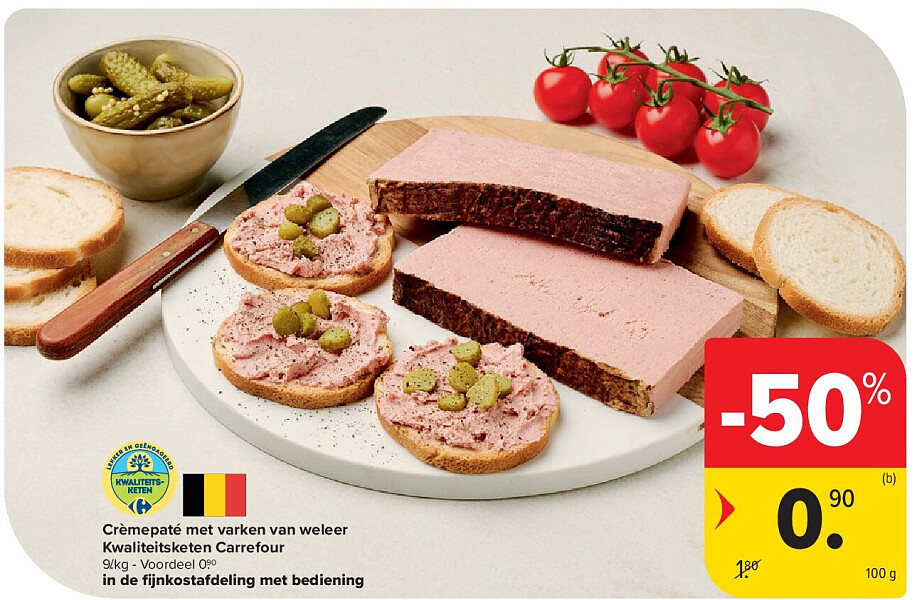 Crèmepaté met varken van weleer Kwaliteitsketen Carrefour