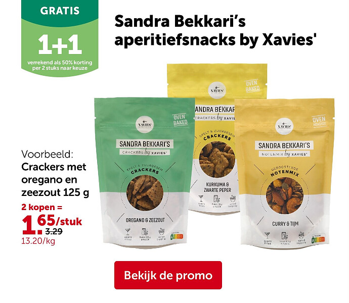 Crackers met oregano en zeezout 125 g